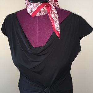 LBD Michael Kors drape neck dress